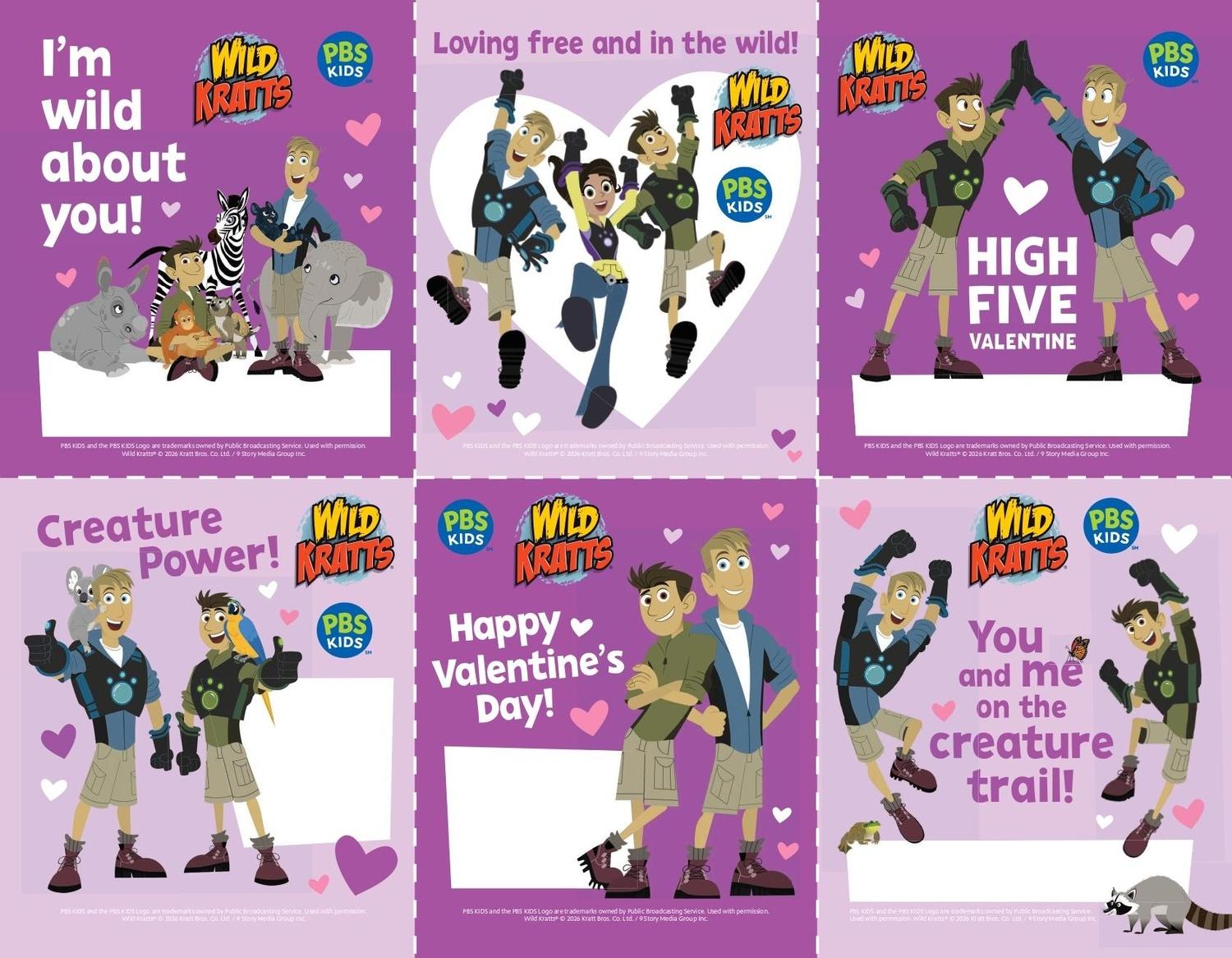 Wild Kratts Valentine's Day Cards | Kids Coloring Pages | PBS KIDS for ...