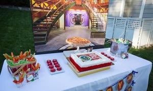Odd Squad birthday party cake