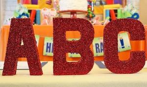 Super Why birthday party centerpiece