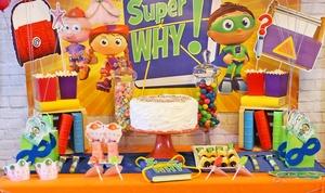 Super Why birthday party favor bag