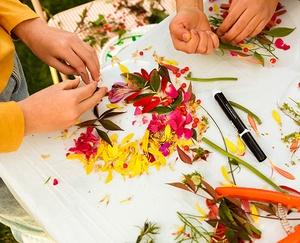 Flowers on a table.