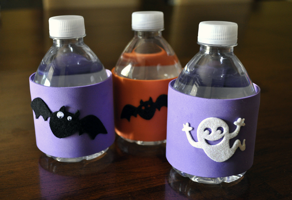 Image of Halloween water cozies