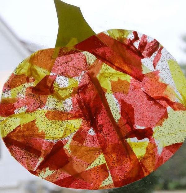 Image of mixing colors pumpkin