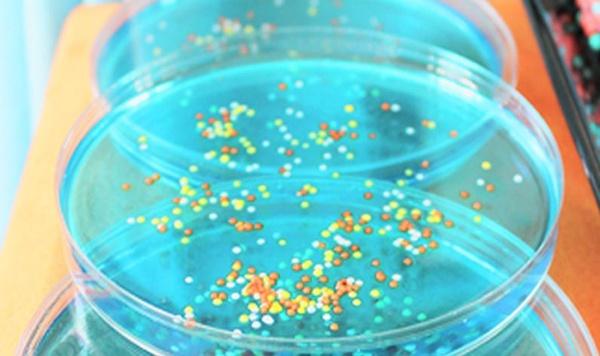 Image of science party petri dish jell-o