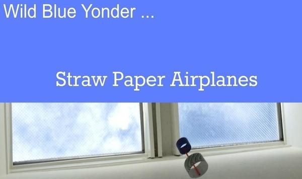 Image of straw airplane feature